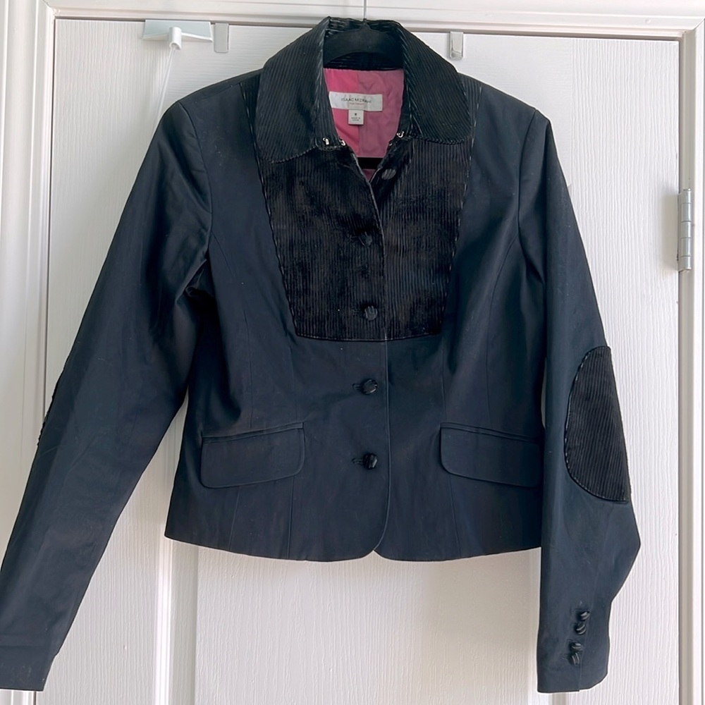 Isaac Mizrahi for Target Equestrian Cotton Corduroy Jacket, Elbow Patch